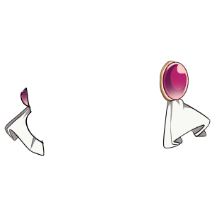 ブローチ(レッド)